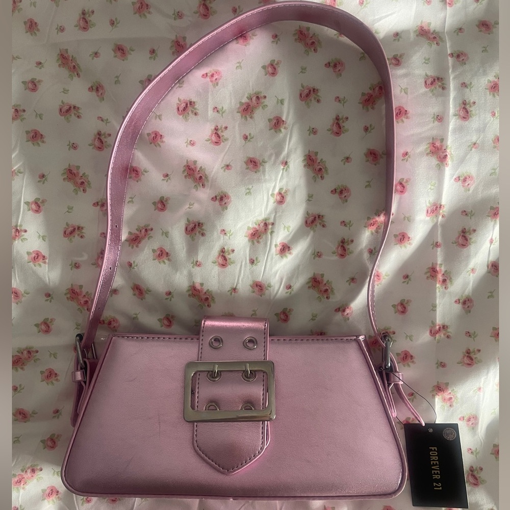 Forever 21 Lavender Shoulder Bag with Buckle